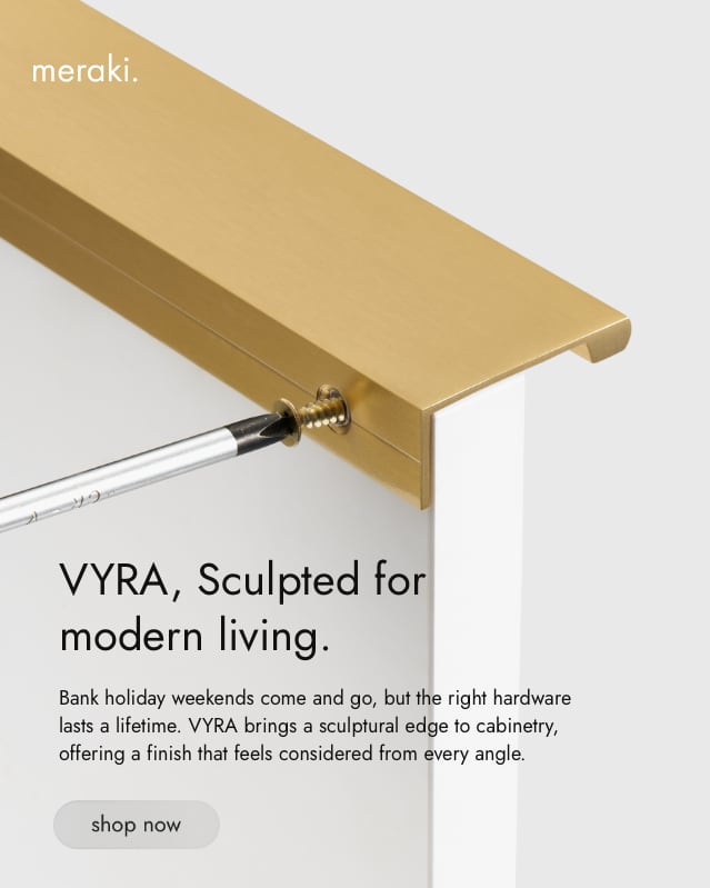 Graphic image of VYRA set in a lifestyle shot room.